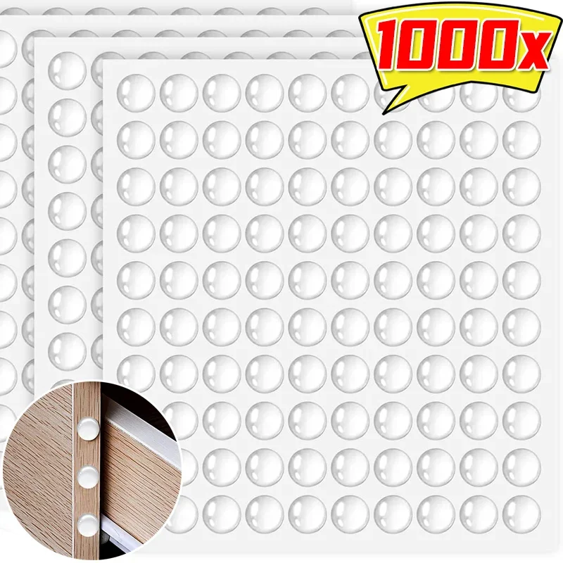 Parachoques adhesivos para gabinete, Tope de puerta transparente de silicona, almohadillas de amortiguación de sonido, protección para muebles, almohadillas de goma para parachoques