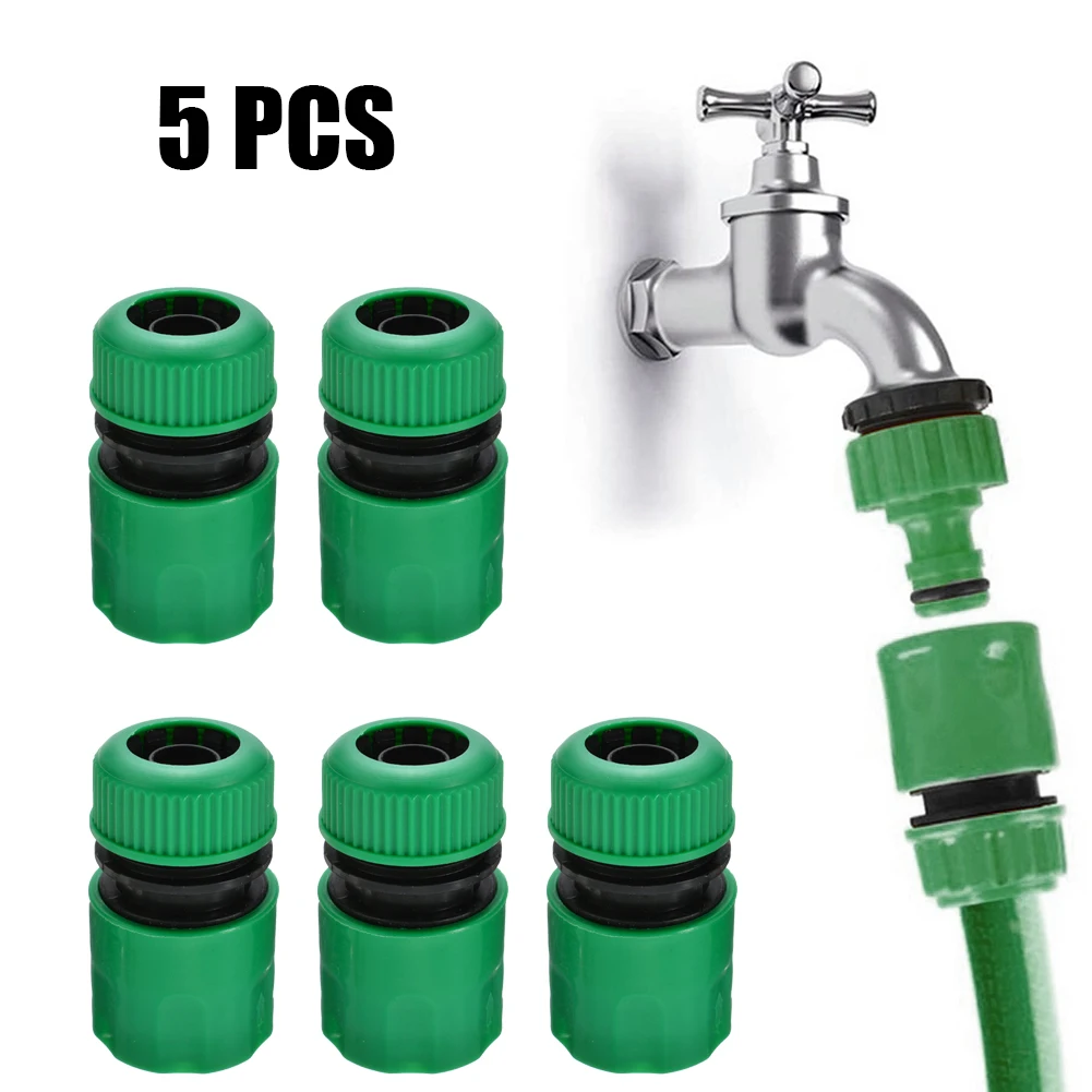 Connector Garden Hose Connector Pipe Connector Quick Connect Tap Water Hose Watering Pipe 1/2inch 5x Adapter Adaptor