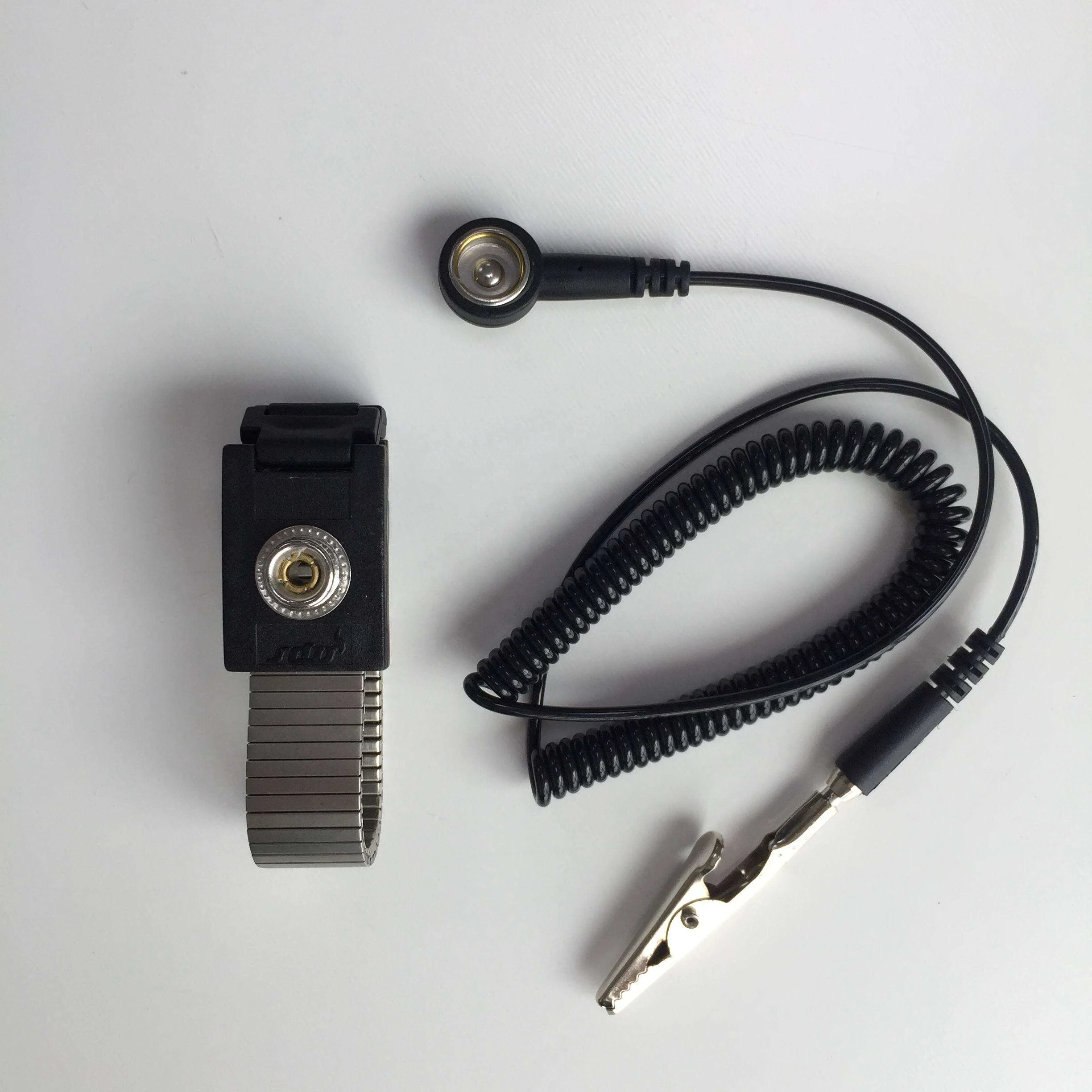 Cinturino da polso antistatico staccabile per lavoratori Eliminazione antistatica Elastico ESD per applicazioni industriali in camere bianche