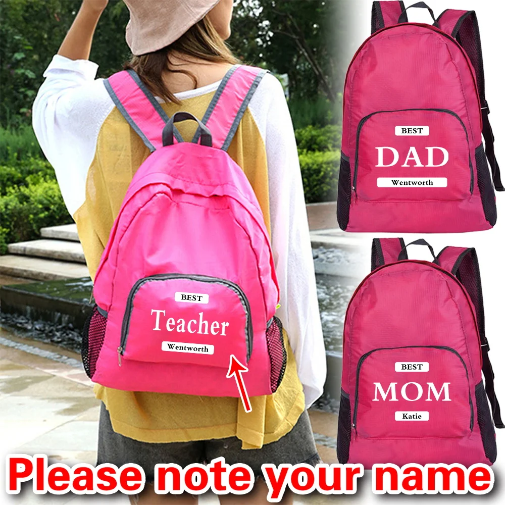 

Персонализированная складная уличная походная сумка, портативный рюкзак, водонепроницаемая сверхлегкая мужская и женская дорожная спортивная сумка.