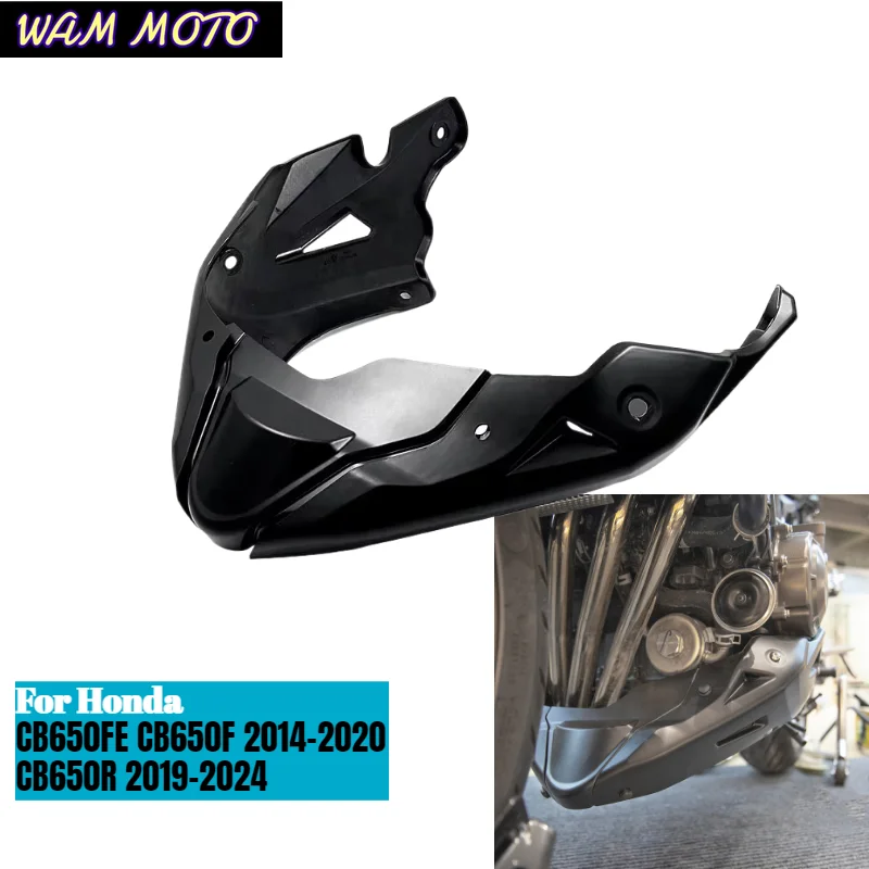 Motorcycle Belly Pan Engine Spoiler Lower Fairing Frame Panel Protector For Honda CB650FE CB650F 2014-2020 CB650R 2019-2024