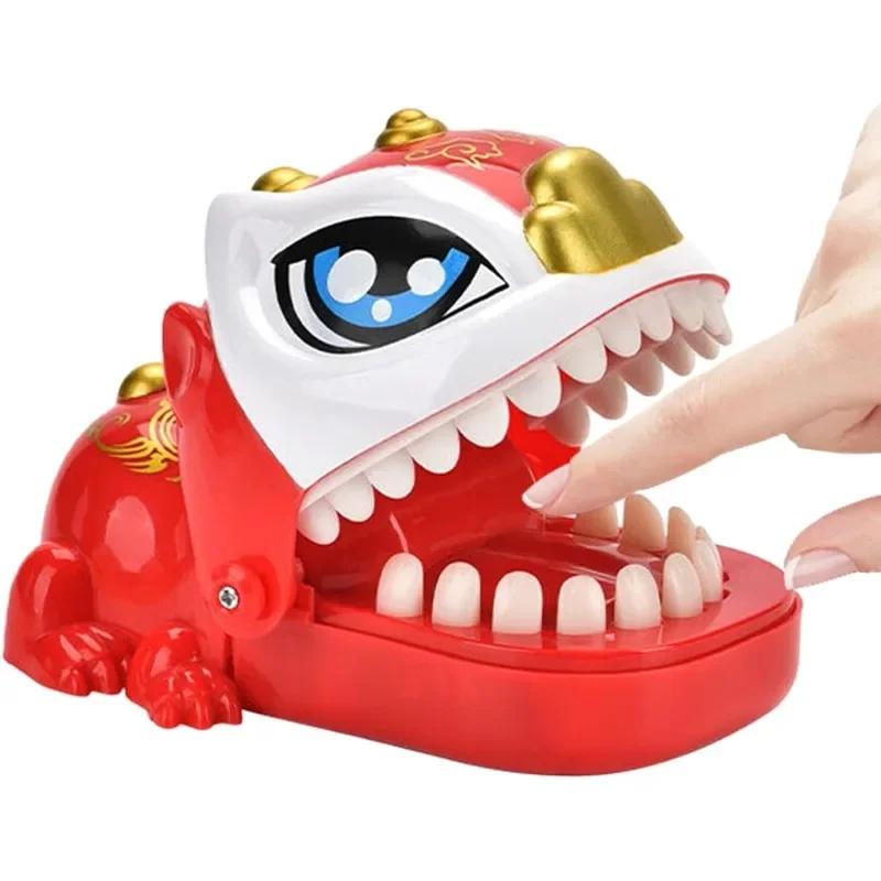 Jogo de mordida brinquedos de dentes jogo para crianças, dentista clássico mordida dedo jogo dança leão mordendo dedo dentista jogos brinquedos engraçados