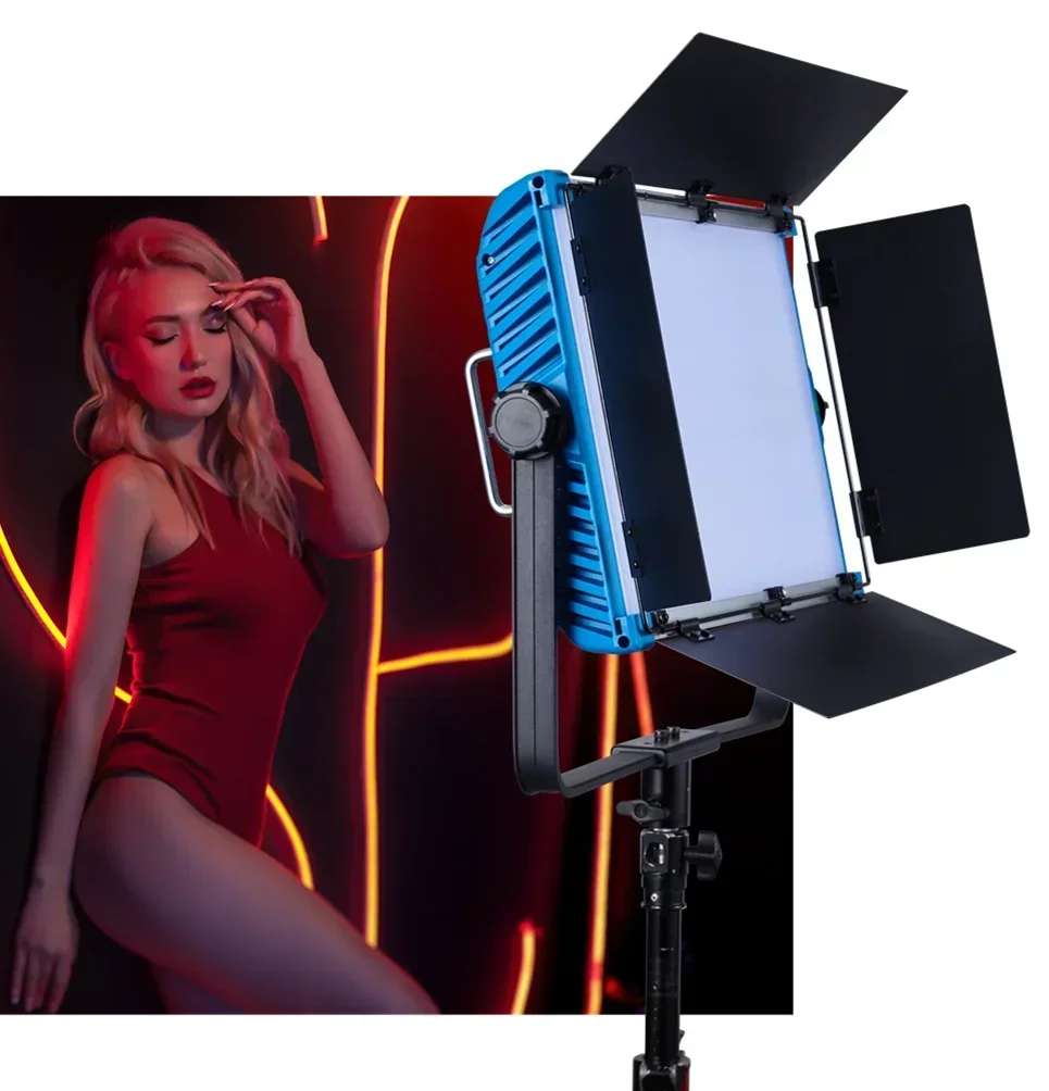 NEU Fabrikverkauf 100 W LED-Licht Studio Video Fotografie Beleuchtungsset Ausrüstung Fotolicht A-2200IIQ Inhaltscreator Studio