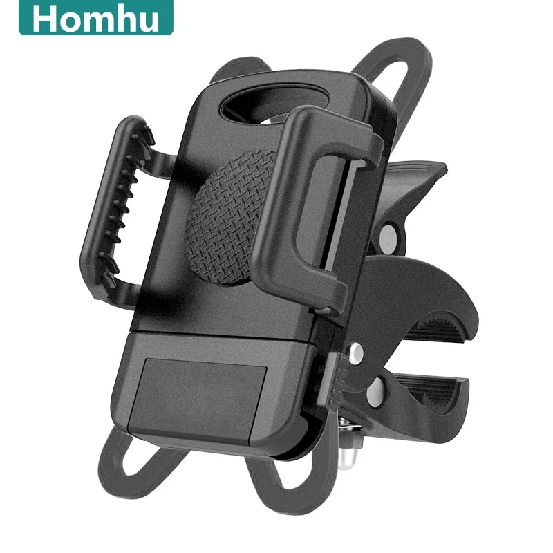 

Universal Bike Bicycle Mobile Phone Holder Anti-Slip Motorcycle Handlebar Mount for IPhone X Xs Max Samsung Huawei Xiaomi Redmi