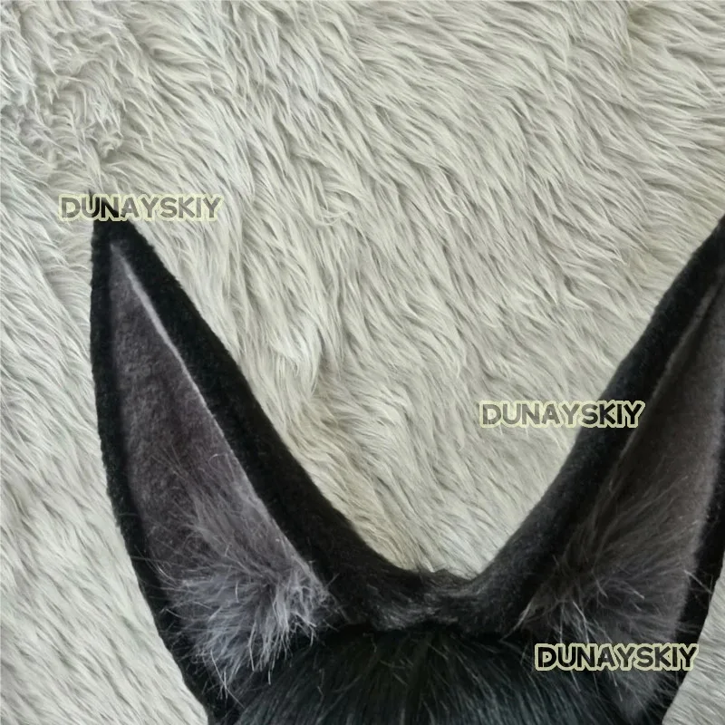 

ff34Hoshimi Miyabi ZZZ Game Zenless Zone Zero Black Ears Hairpin Role Palying Holloween Party Roleplay Cosplay Props