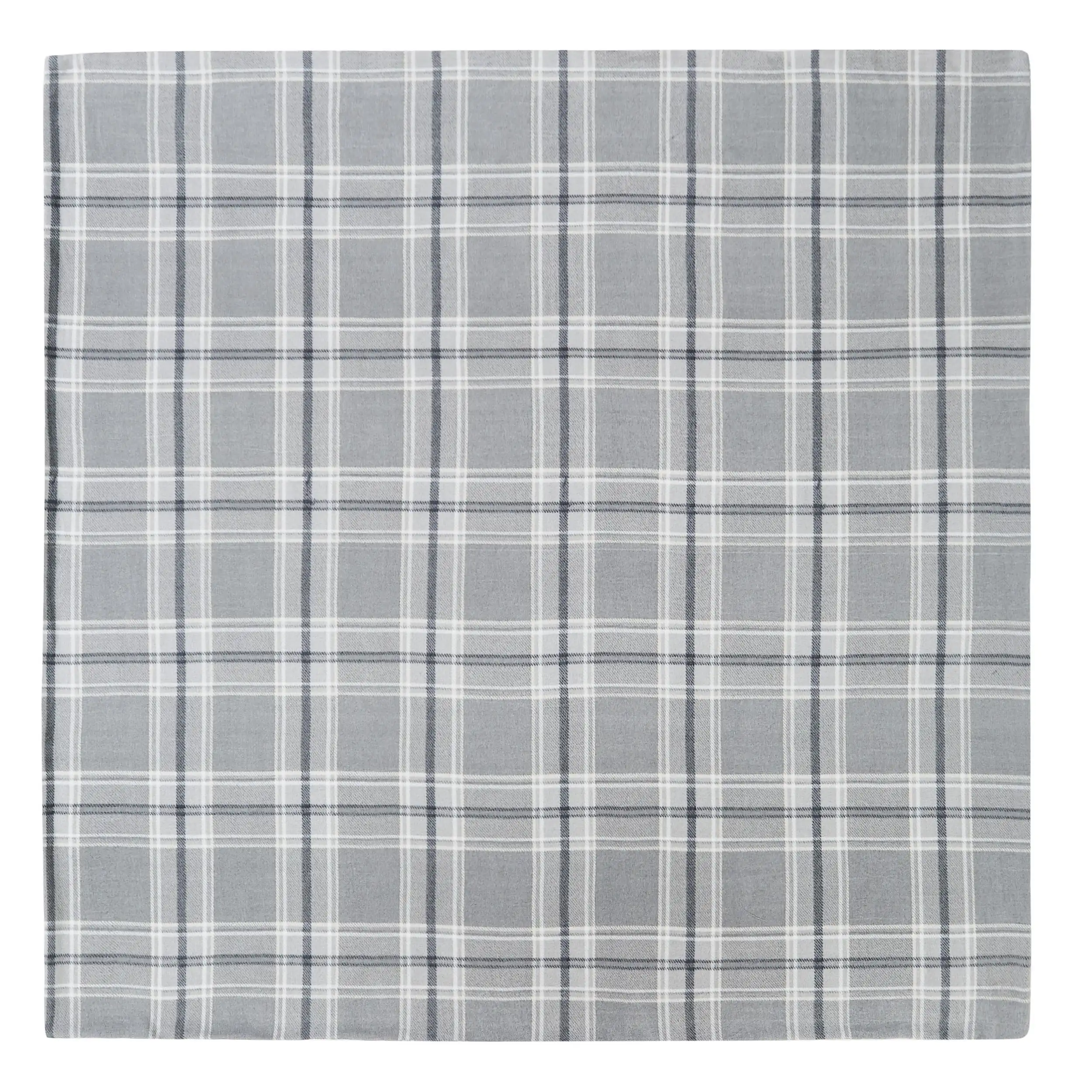 

Cozy Teddy Plaid Grey Full/Queen Blanket