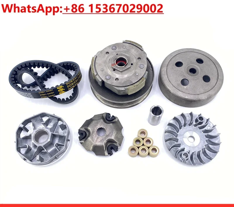 Suitable for EFI new QS125T-3A driven rear pulley clutch drive disc Pulizhu