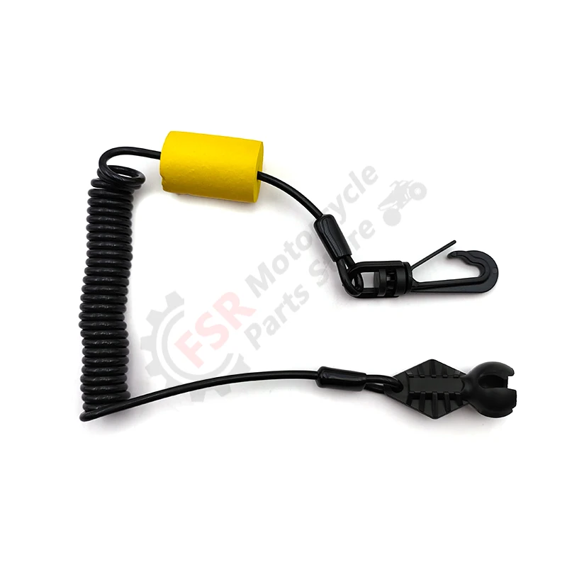 คลิปบนความปลอดภัย Lanyard Tether กุญแจลอยสําหรับ SeaDoo 1630 GTX GTS GTI RXT RXP RXT-X 278003400