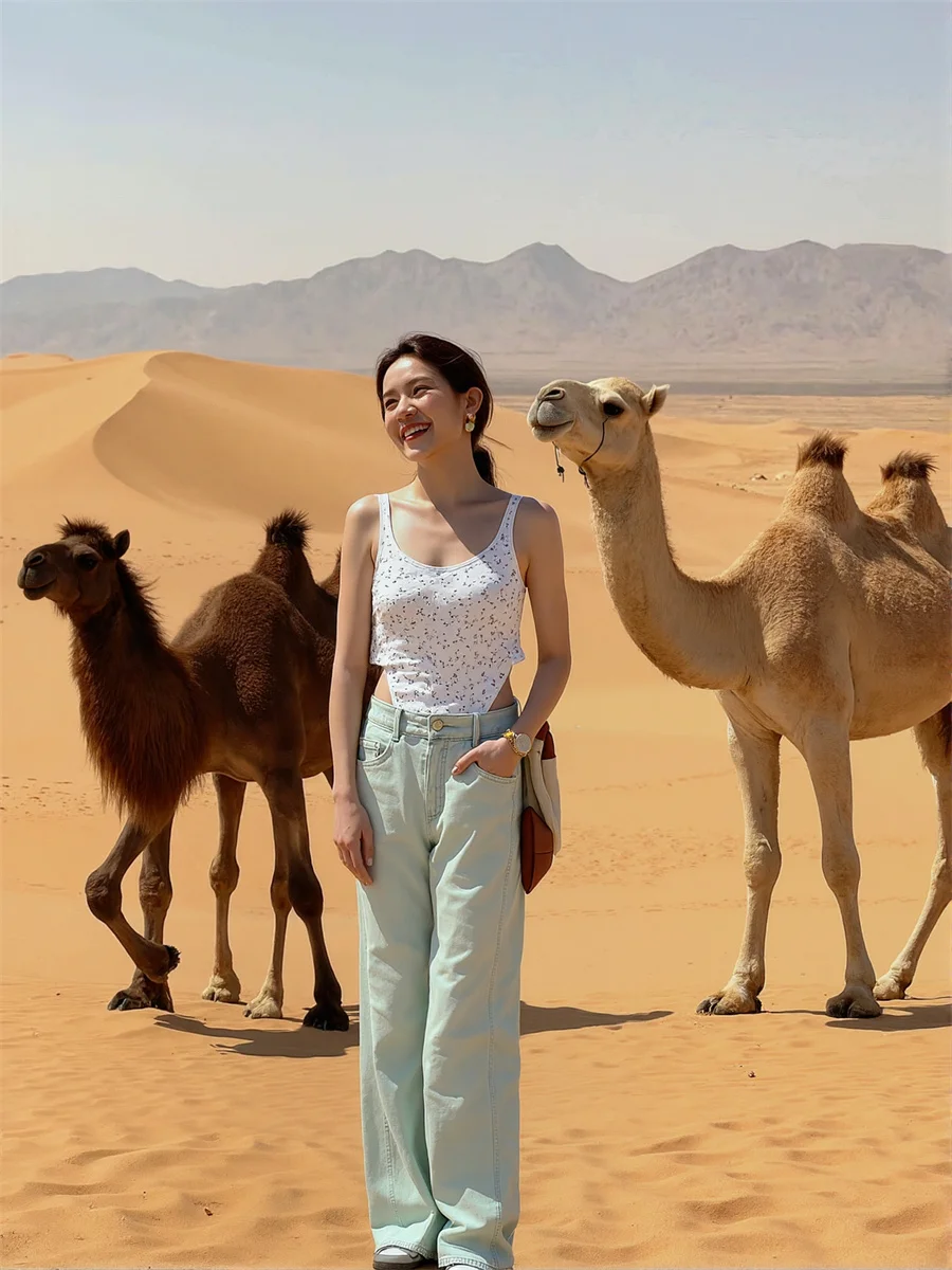 

Потертые джинсы с широкими штанинами, женские винтажные серые эластичные брюки в стиле Харадзюку, темные брюки с завязками и несколькими заклепками, элегантная уличная одежда