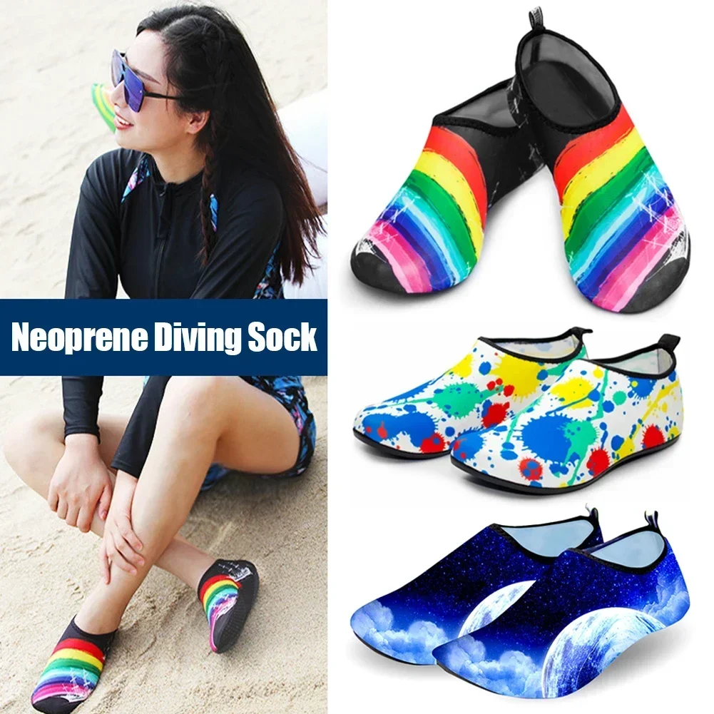 Diving Shoes Women Aqua Shoes Men Beach Swimming Water Sport Socks Barefoot Sneaker Fitness Dance Swim Surfing Snorkeling Shoe