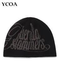 Women's Hat Beanie Knit Star Winter Y2k Streetwear Korean Fashion Kpop Wool Pullover Graphic Aesthetic Gothic Unisex Accessories