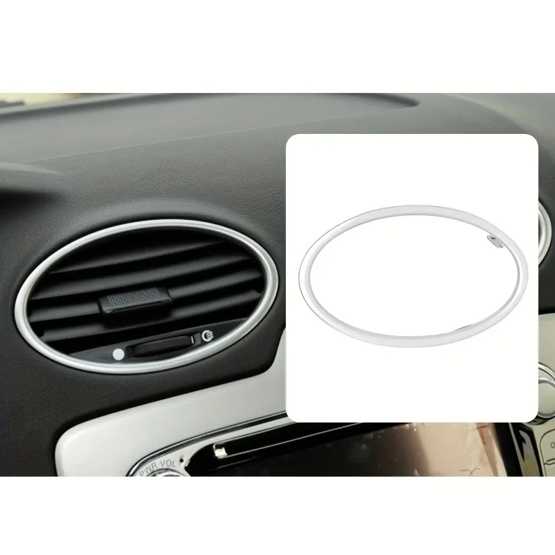 

For Ford For Focus 2 2005-2013 air conditioning ABS trim outlet decoration circle ring auto accessories