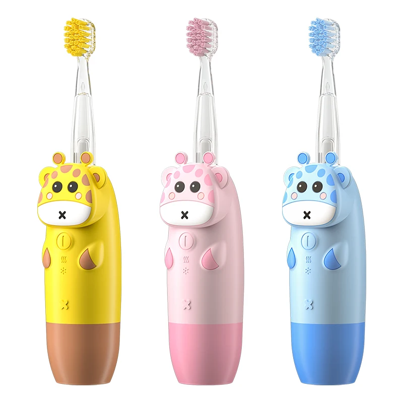 

Children Sonic Electric Toothbrush Smart 3 Modes Portable Kids Toothbrush IPX7 Waterproof LED Light 360 Baby Electric Toothbrush