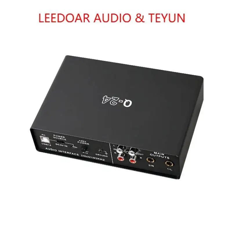 TEYUN Q-22 Q-12 Q-24 Professional Audio Sound Card Electric Guitar Recording Monitor for Studio Singing Computer Live Broadcast