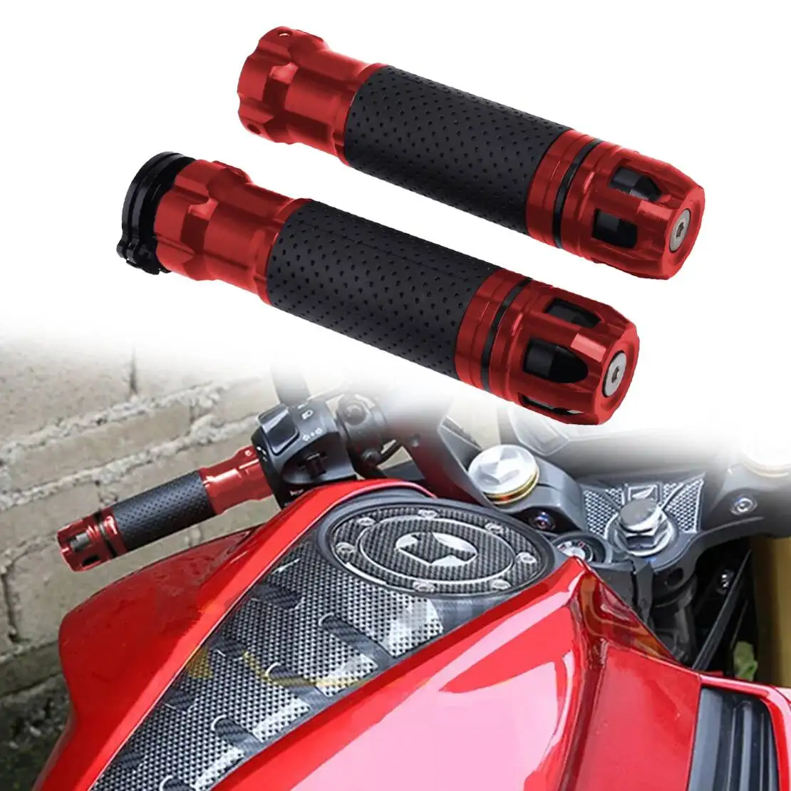 

1 Pair 7/8" 22mm Motorcycle Universal Rotatable Throttle Handlebar Handle Bar Aluminum Alloy Hand Grips