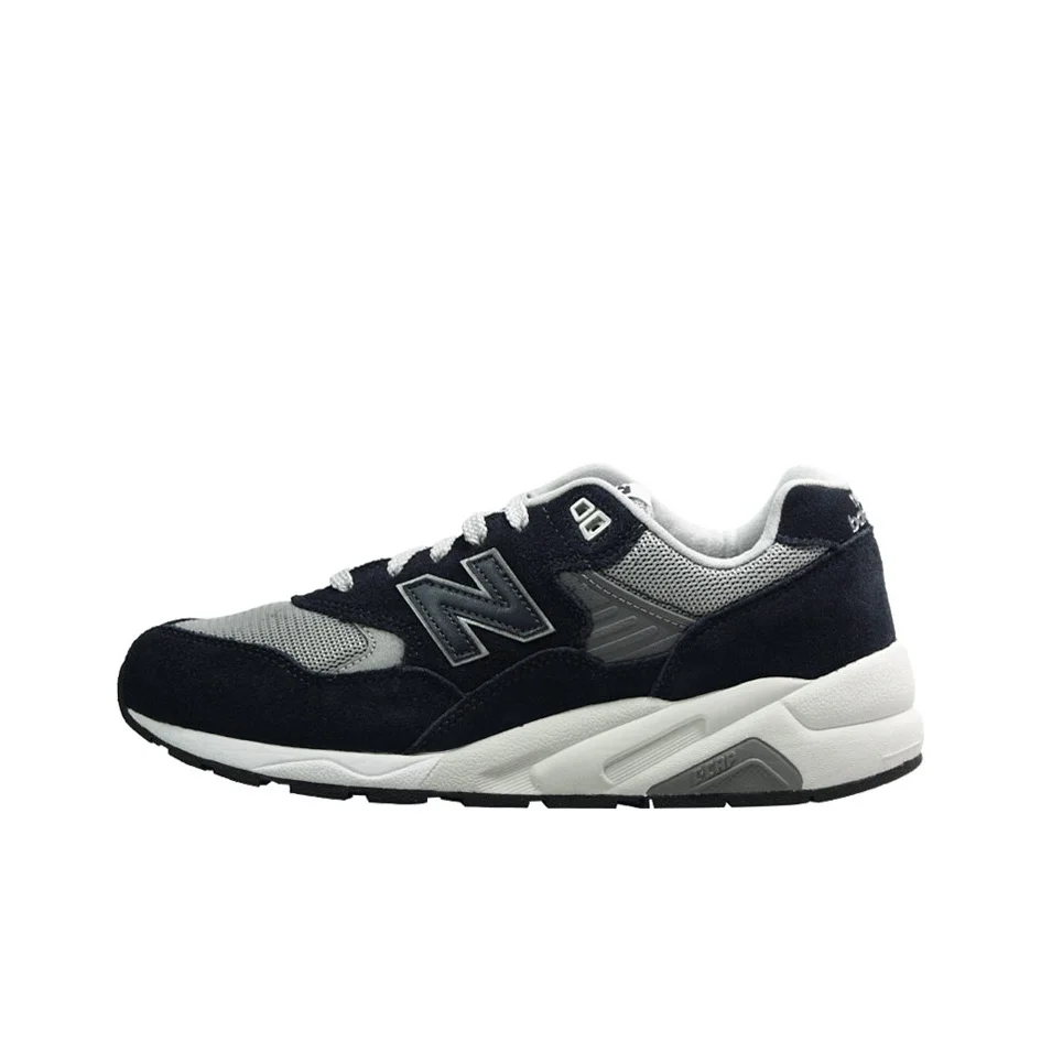

New Balance NB 580 Винтаж Амортизация Износостойкие Низкие Кроссовки для Бега Унисекс Темно-Синий Серый D Ширина CMT580CB