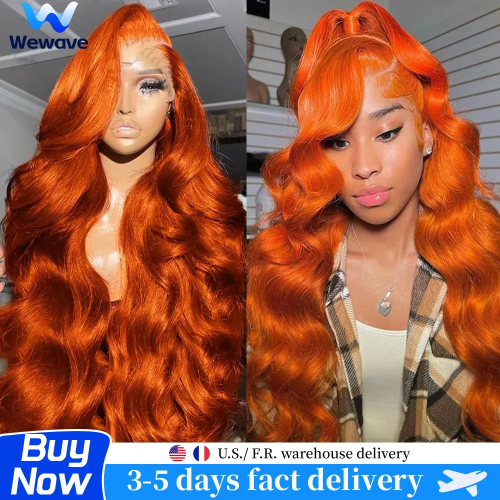 

Wewave Body Wave Wig Human Hair Wigs Ginger Wig Human Hair 350 HD Lace Wig 13x6 Brazilian Hair Flash Sale