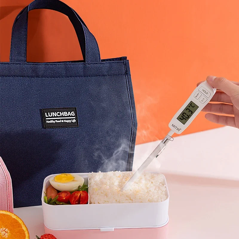 Bolsas de almuerzo con aislamiento térmico para hombres y mujeres, organizador de caja Bento de tela Oxford, bolsa de almuerzo portátil, bolsa