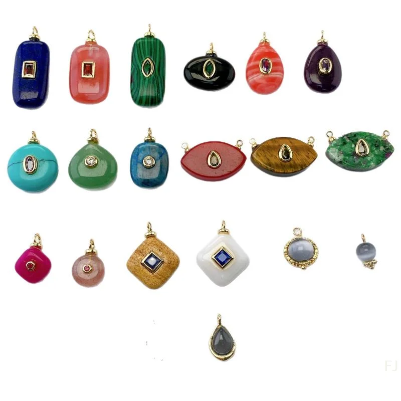 [YU] قلادة الأحجار الملونة لمستلزمات صناعة المجوهرات لتقوم بها بنفسك القرط قلادة سوار المفاتيح الملحقات