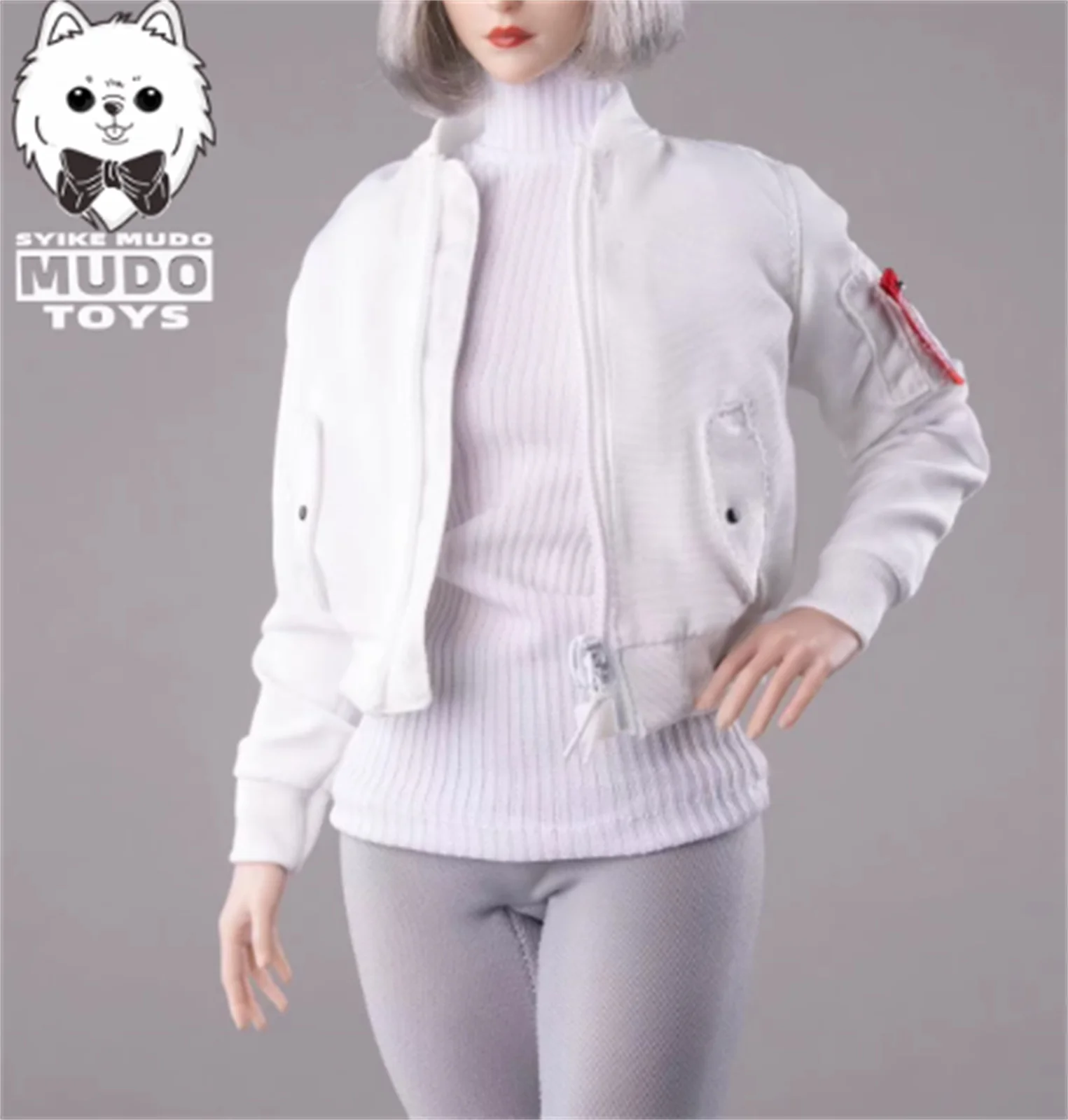 CTC-010 เสื้อนักบิน 1/6 เสื้อแจ็คเก็ตสั้นเสื้อผ้าแนวโน้มเสื้อผ้าสําหรับ 12 นิ้ว Action Figure Body