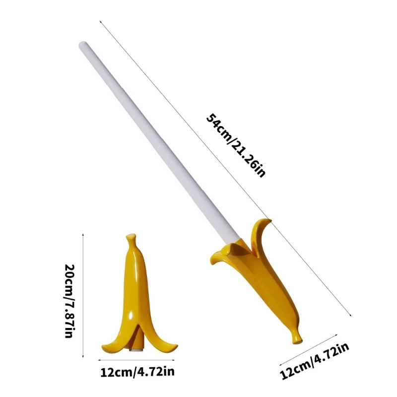 RIRI Novità 3D Banana Swords Decompress Toy Ufficio Giocattolo per ansia per adulti Puntelli per giochi ruolo