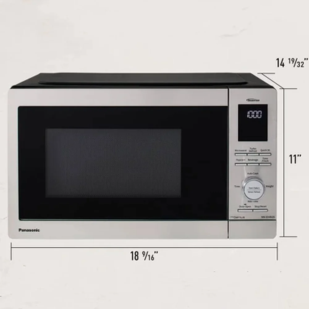 ميكروويف عاكس ممتاز 0.9 قدم مكعب 1000 وات مستشعر Genius 15 برنامج كوك تلقائي توربو تذويب ضوء LED سهل التنظيف