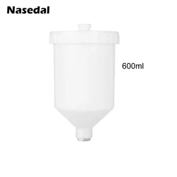 Spray Gun Cup 600ml 125ml 400ml Airbrush Cup Replacement for Nasedal 2008 or H827 H2000 W101 Airbrush Spray Gun Accessories