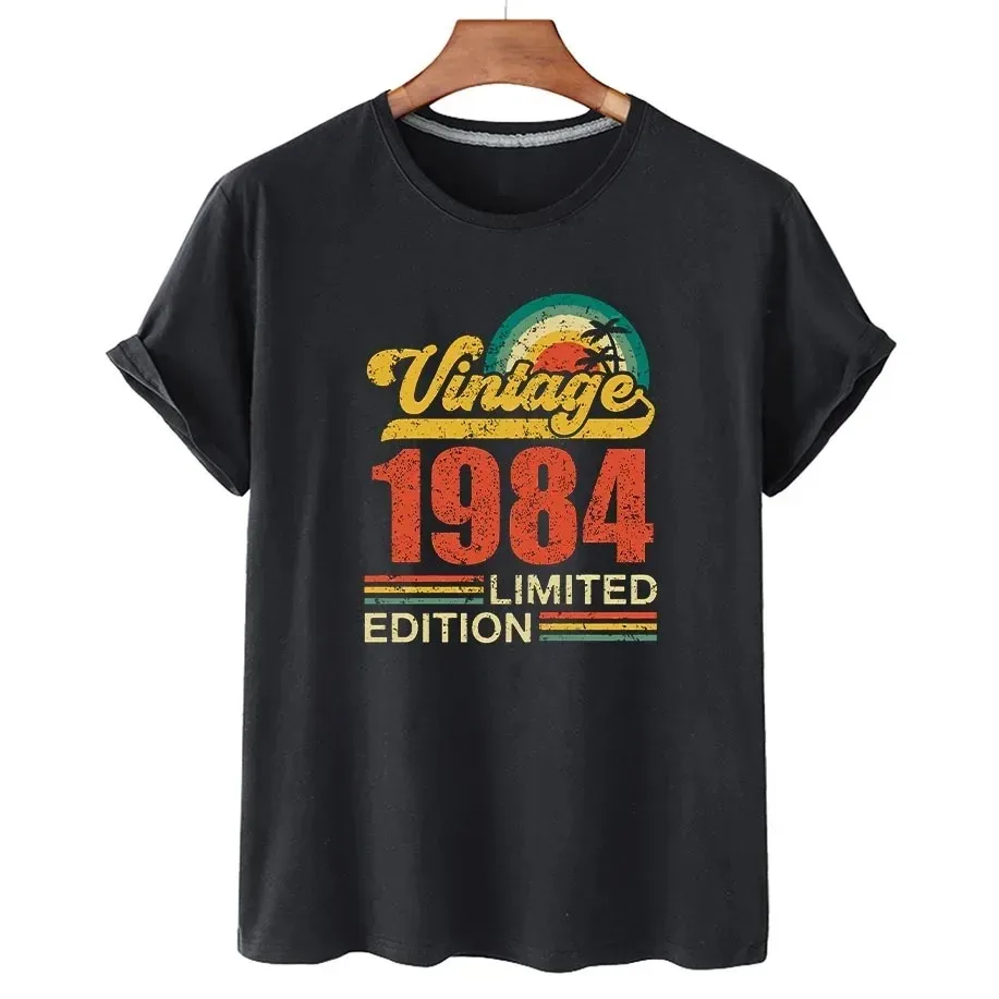 1964 1974 1984 Fashion House Party Men and Women's Birthday Anniversary T-Shirt Cotton Short Sleeve T-Shirt Vintage T-Shirt