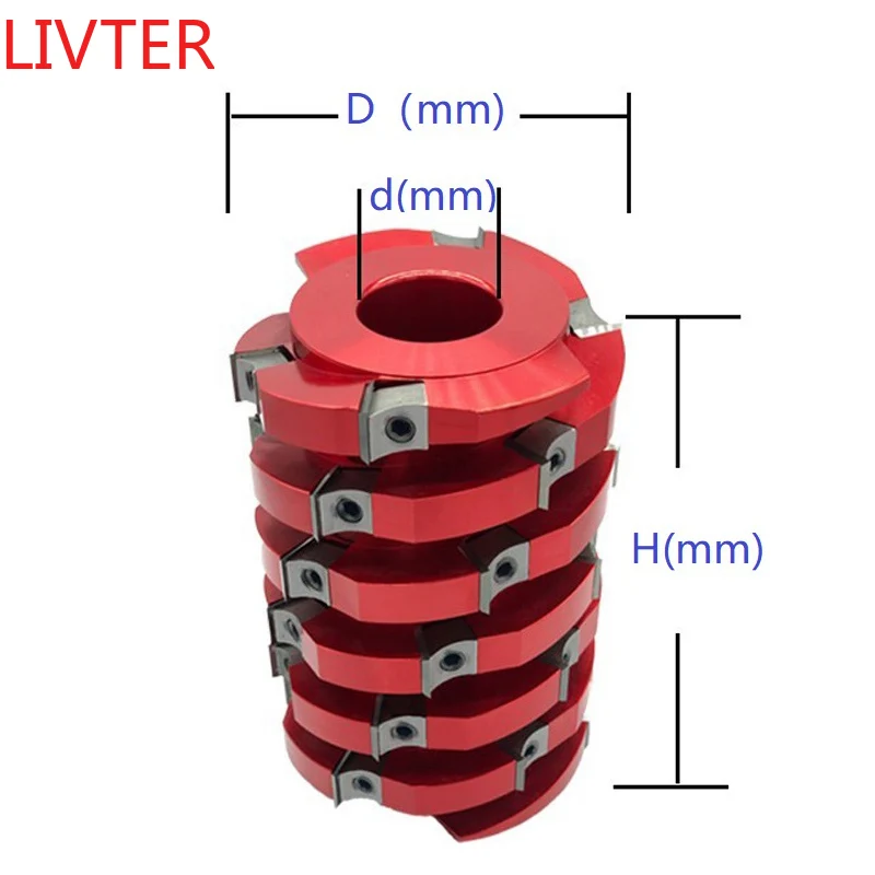 LIVTER Heavy Duty cutter heads for spindle four-sided planer spiral cutterhead