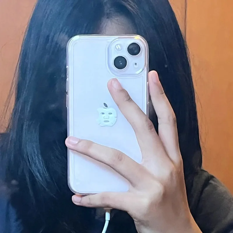 Funny Facial Mask Clear Phone Case For iPhone 15 14 13 12 11 Pro Max Mini X XS Max XR SE 7 8 14 Plus Transparent Fundas Covers