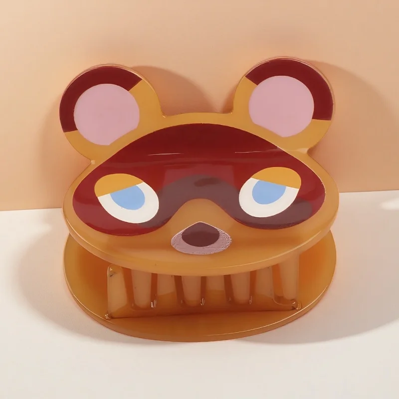 Jepit rambut anak anjing berwarna cokelat yang lucu, aksesori rambut multi-fungsi jepit rambut.