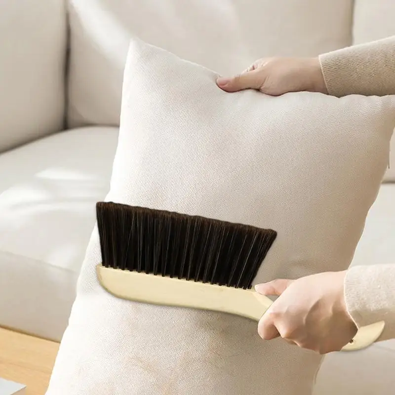 Broom Duster Cleaning Brush Portable Bed Sheets Household Bed Furniture Desk Sofa Sweeping Cleaning Brushwith Long Wooden Handle