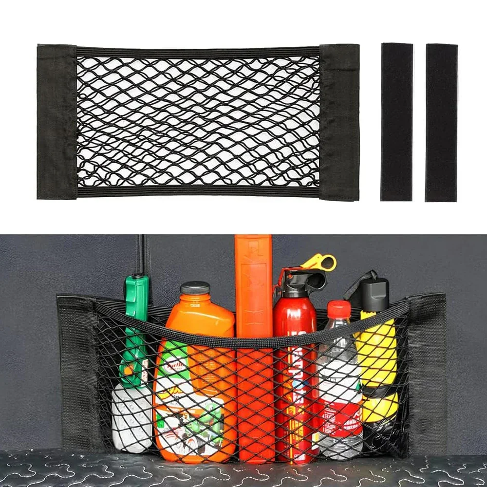 

Universal Stretchable Mesh Cargo Net for Car Trunk Storage Elastic Wall Sticker Organizer Pouch Bag - Vehicle Storage Solution
