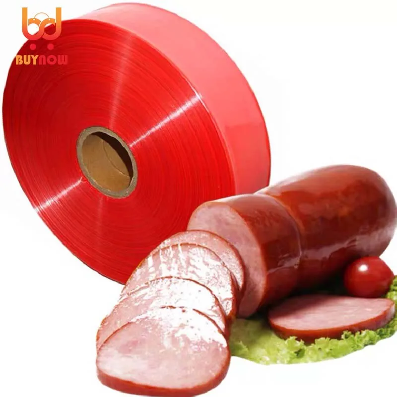 1Kg/pack Food grade Environment-friendly plastics Casings gules Sausage Banana Songjiang egg Ham sausage width 45/85/120mm DIY