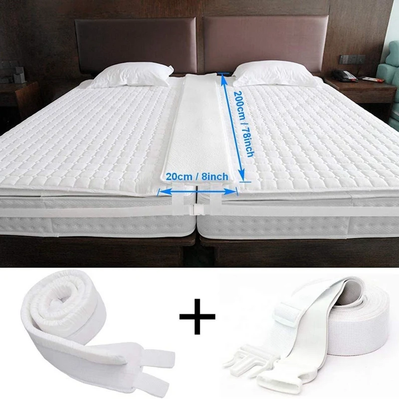 Quality Bed Bridge Twin to King Converter Kit Adjustable Mattress Connector for Bed BedspaceFiller Twin Bed Connector