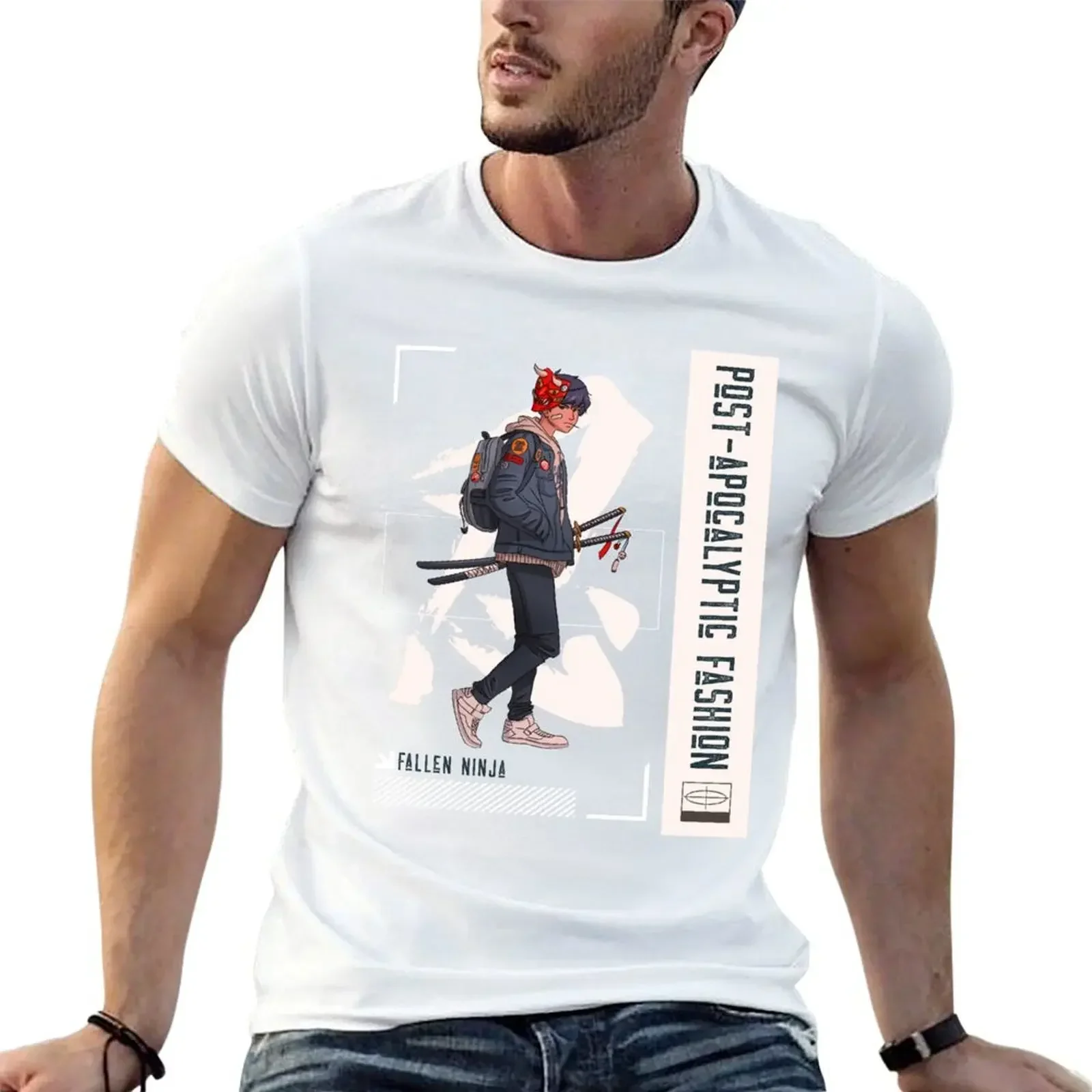 

Post-Apocalyptic Fashion Fallen Ninja T-Shirt shirts graphic customs blacks men clothings