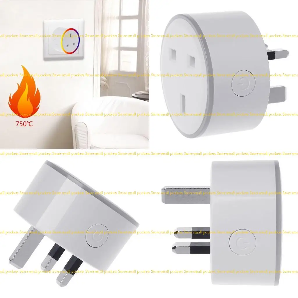 

R1WD for Smart Plu WiFi Remote Control UK Socket Timer LED No Hub Enery Savin Supp