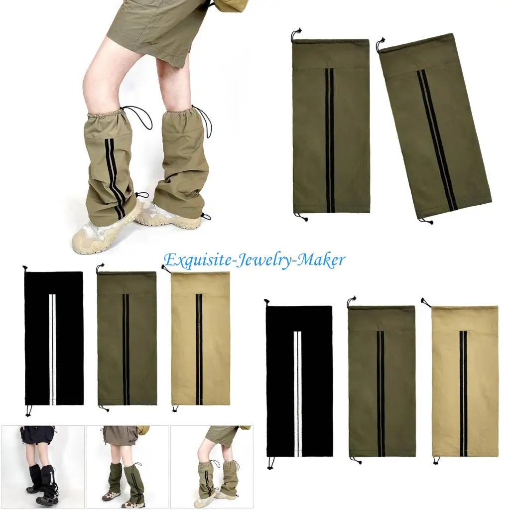 

24TF Women Flared Leg Warmers Harajuku Punk Knee Highs Leg Socks Fashion Leg Covers