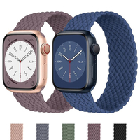 For Apple Watch Band 45mm 49mm 44mm 42mm 41mm 40mm Nylon loop Braided Correa Bracelet iWatch Strap Ultra 2 series 10 9 7 SE 6 8