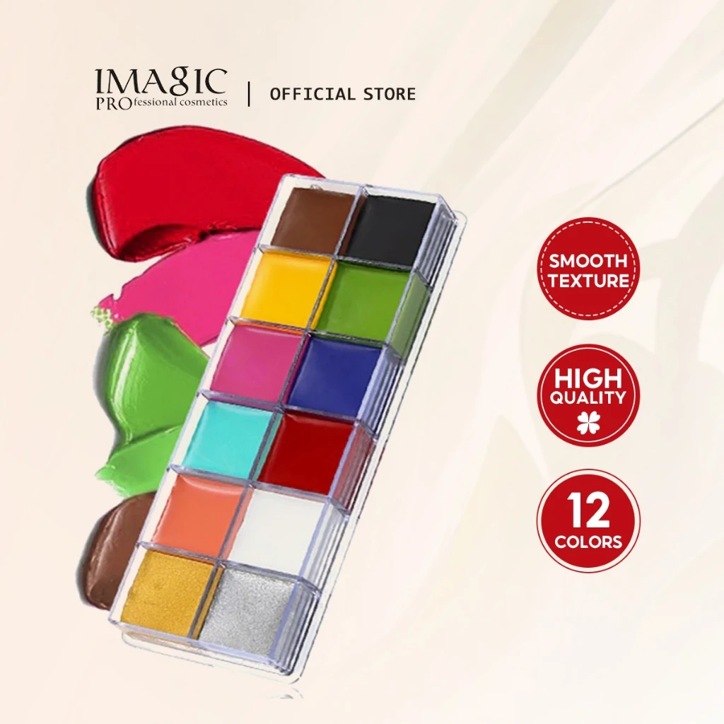 IMAGIC Halloween Face Body Paint Oil Painting For Kids Art Make Up Set Tools Party Fancy Dress Safe Non-Toxic