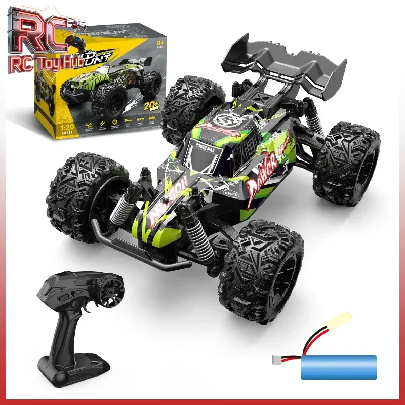 Wild Hunt 1:20 Scale RC Remote Control Car 2.4GHz Off Road High Speed Climbing Racing Vehicle 20+ MPH Toy For Kids Boys Aged 8+