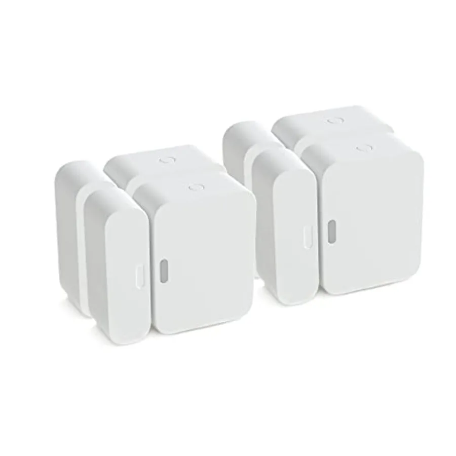 

Entry Sensor Pack of 4 - Window and Door Protection - Plastic, White - Ultra-Thin Design for Seamless Indoor Installation