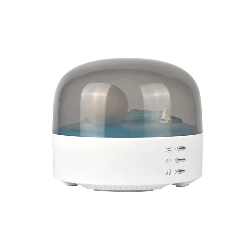 Creative Crescent Moon Atmosphere Lamp Home Desktop Decor Mood Night Light Bluetooth Speaker Night Light Perfect Birthday Gift