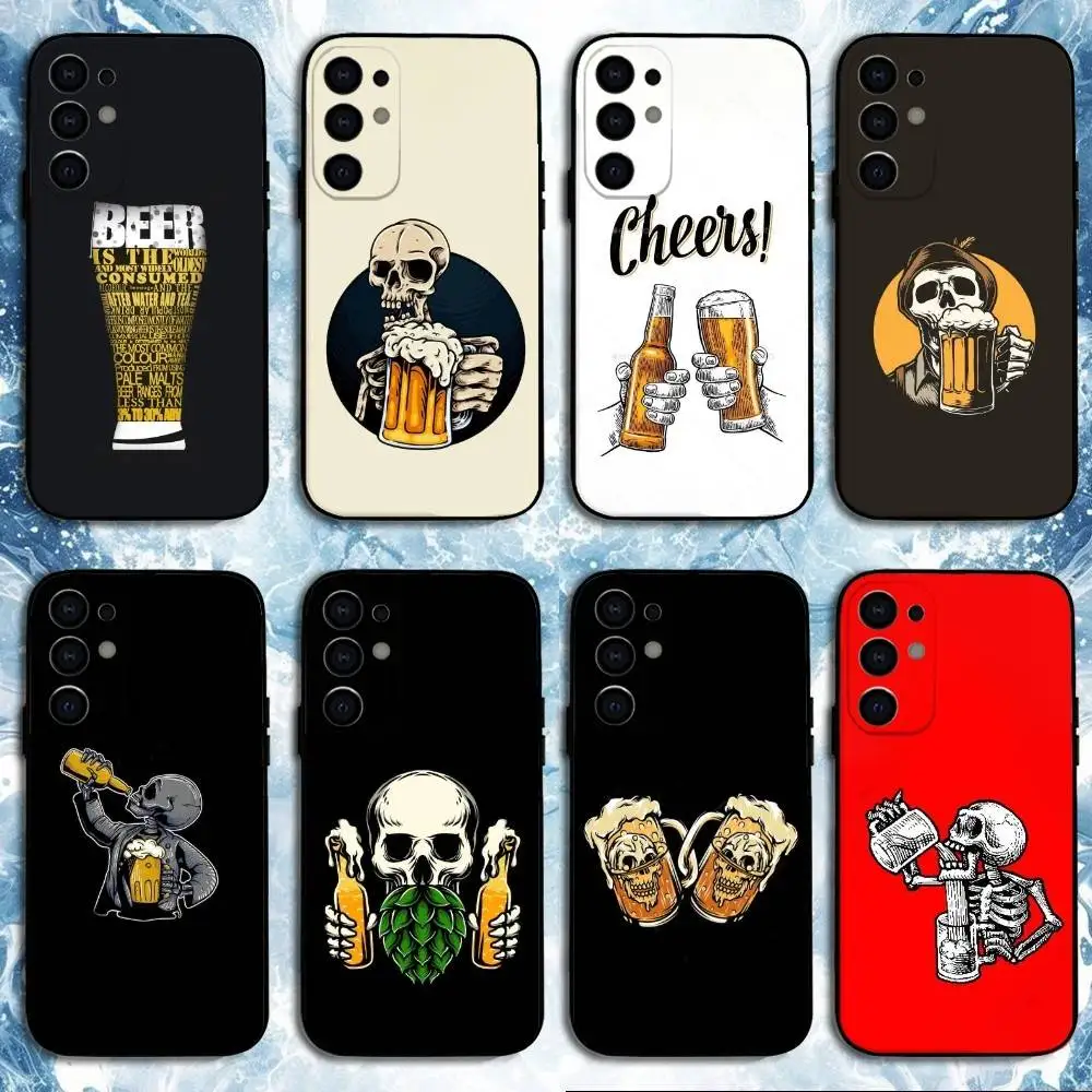 

Beer Alcohol Phone Case For Samsung S25,S24,S23,S22,S21,S20,Plus,Fe,Lite,Others Black Cover