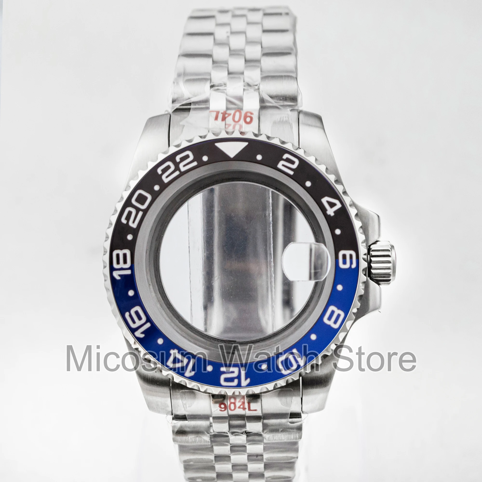 40mm NH35 Watch Case 904L Oyster Jubilee Bracelet Sapphire Glass 10ATM Waterproof for GMT SUB Yacht NH34 NH35 NH36 Movement MOD