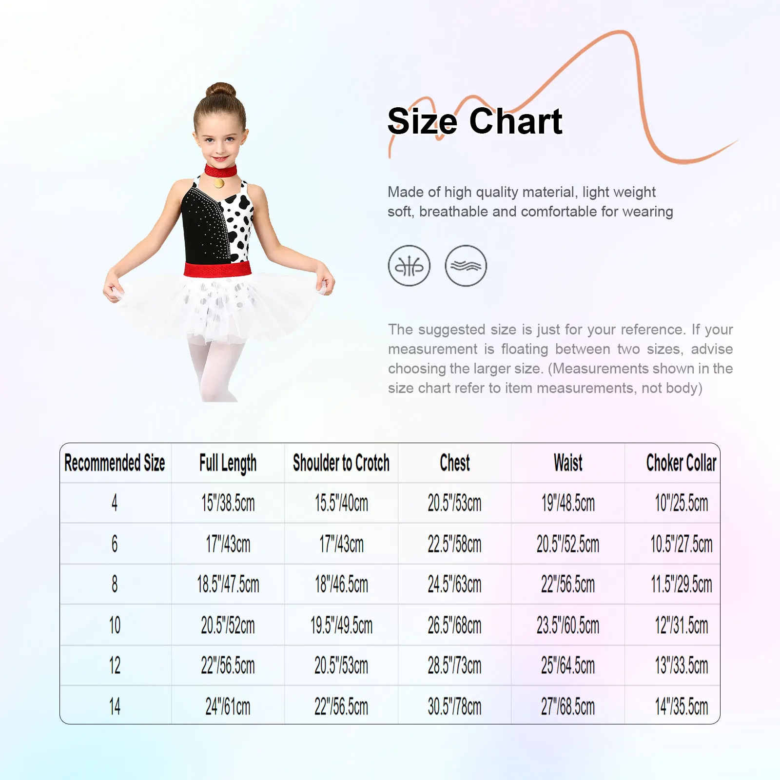 Kids Girls Dalmatians Cosplay Tutu Dress Rhinestones Spot-printed Tulle Hem Leotard Bodysuit Dress for Halloween Party Costumes view 6