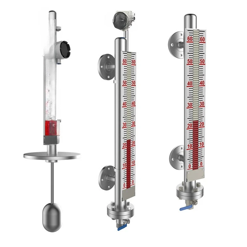 

Magnetic flap level gauge, water level gauge, with remote alarm, magnetic replica stainless steel level gauge