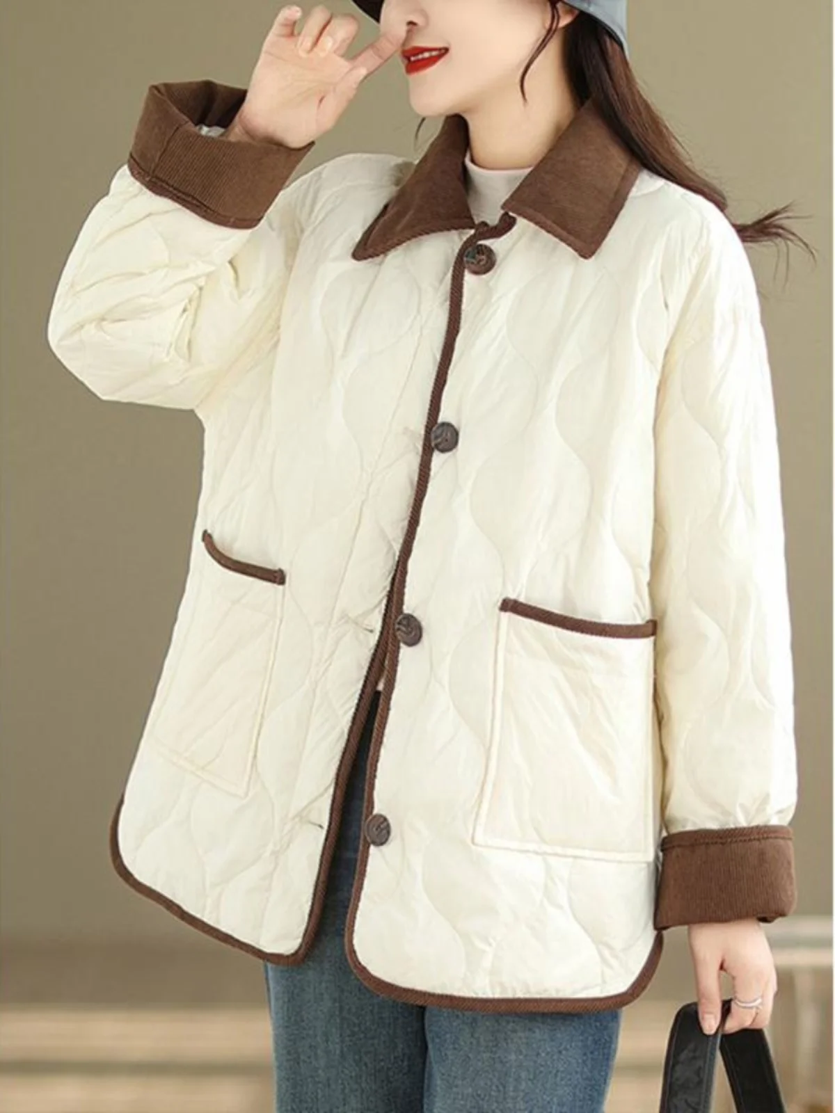 

Puffer Parkas Womens Long Down Coats Fur Stitched Soft Regular Puffy Light Slim Protection Original Lined Plaid Outerwear Fleece