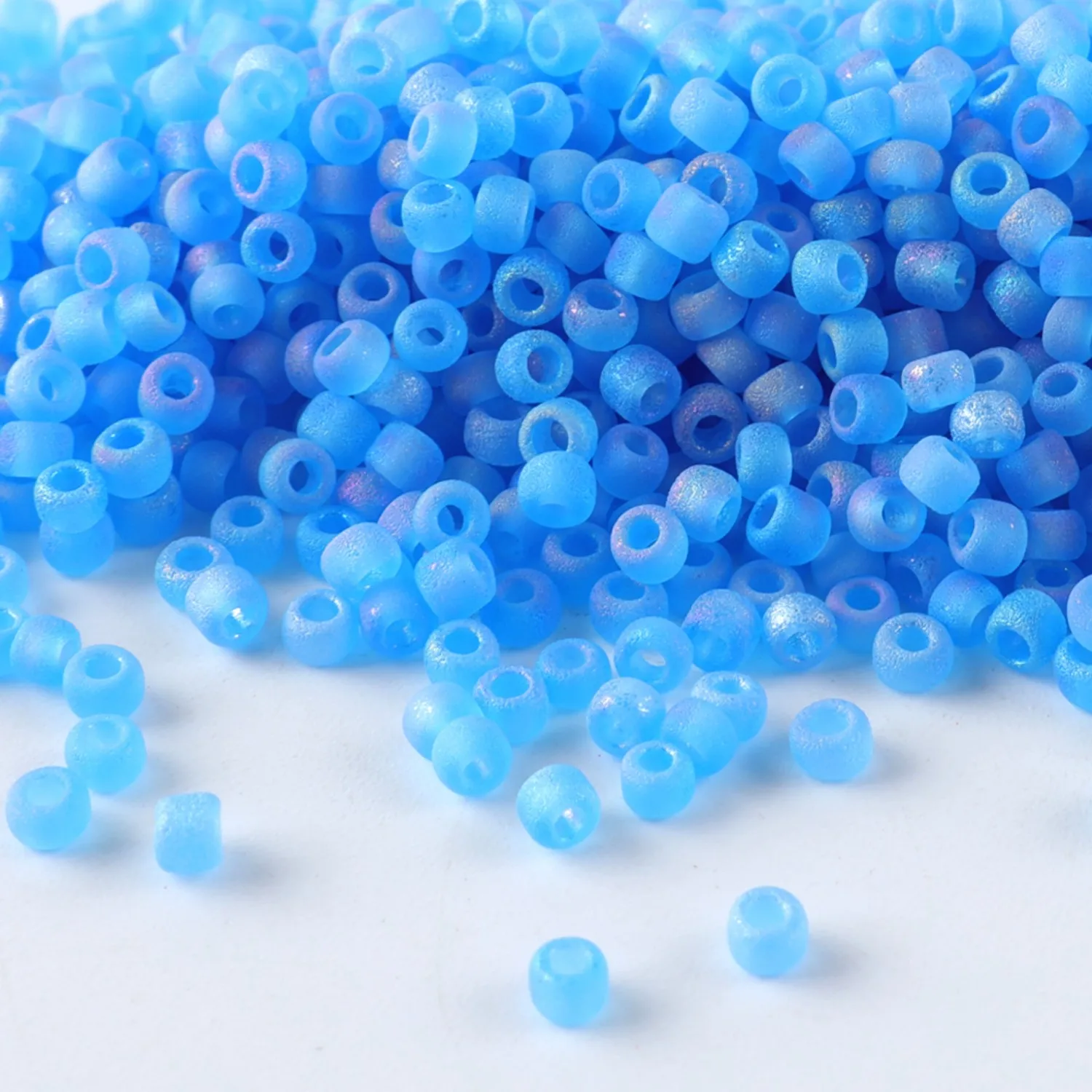Hochwertige CJ 11/0 Mattierte Rocailles-Perlen für Schmuckherstellung, 10g/Röhrchen, Geeignet für Alle Arten von DIY-Bastelarbeiten – Detail 14