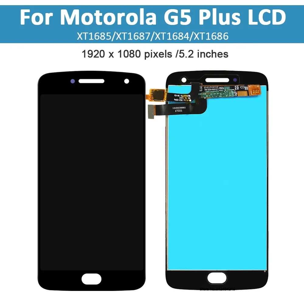 100%Tested 5.2 Inch XT1685 Display For Moto G5 Plus LCD Touch Screen Digitizer XT1683 XT1687 XT1684 Assembly With Tools